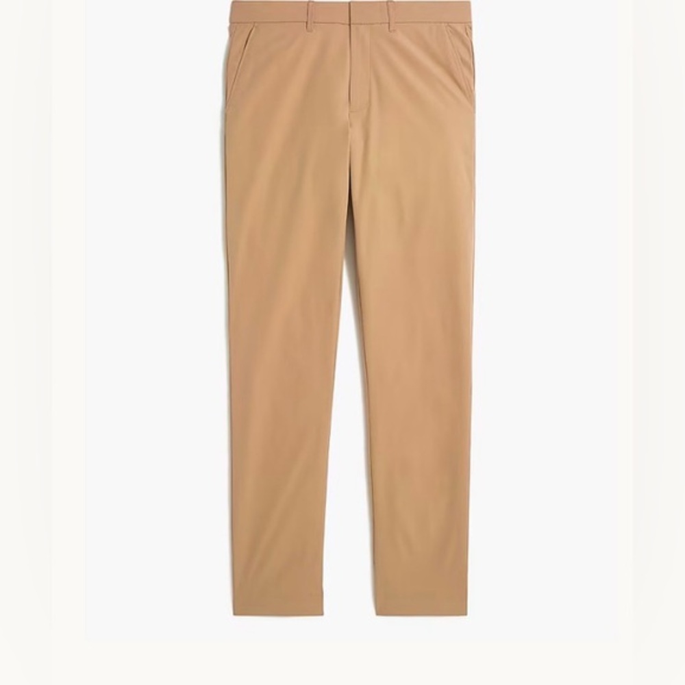 J Crew Men's Thompson Flex Chino Tech Pants Tapered Fit Khaki Size 33x32 AD934